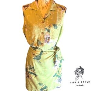 TOMMY BAHAMA Silk Skirt & Blouse Set 100% M